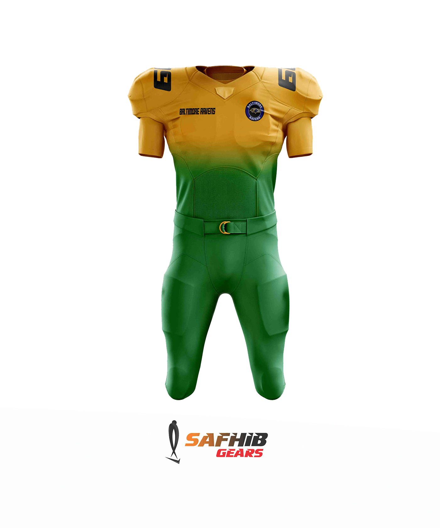 AMERICAN FOOTBALL UNIFORM # FRONT