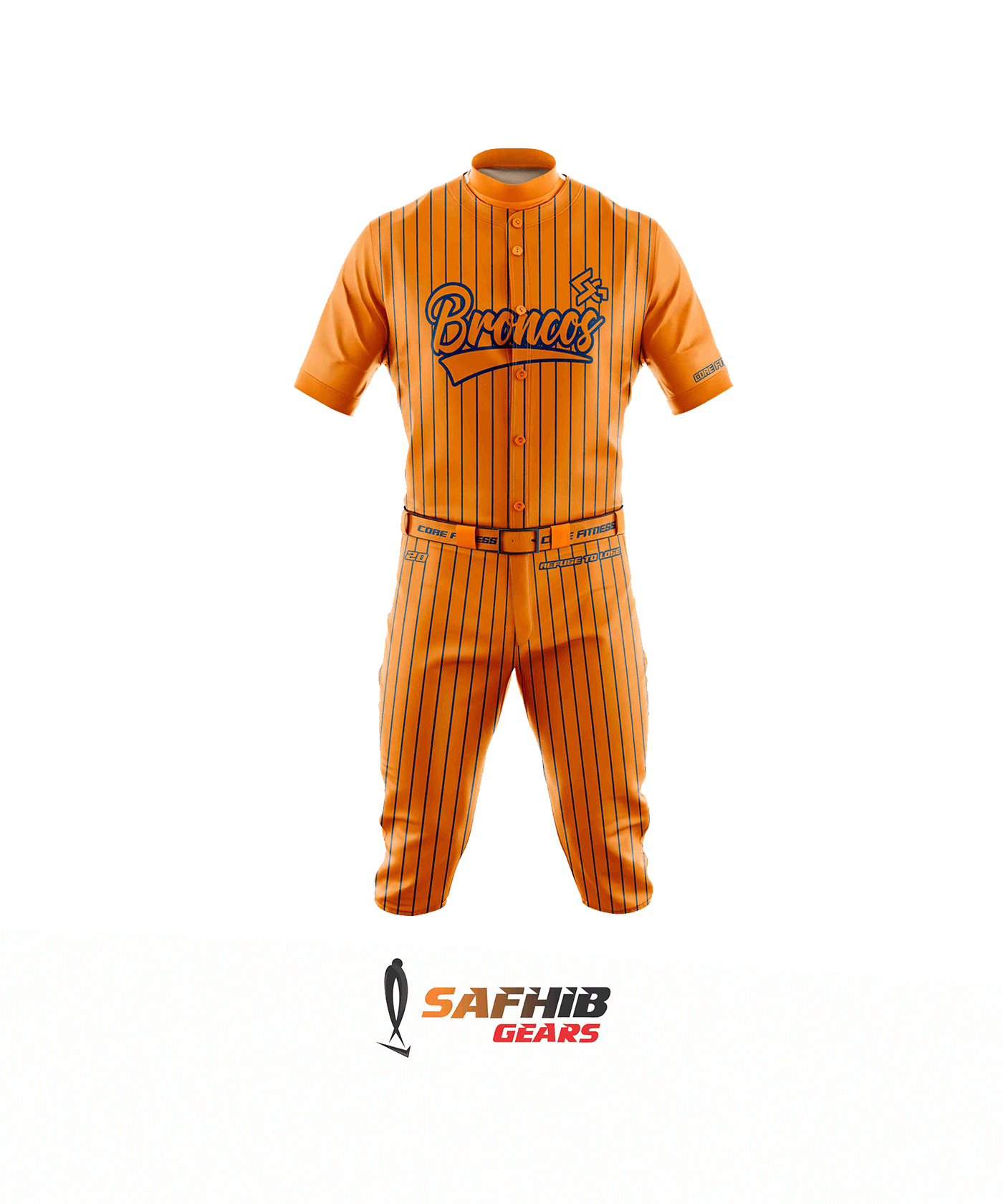 BASEBALL UNIFORM # FRONT