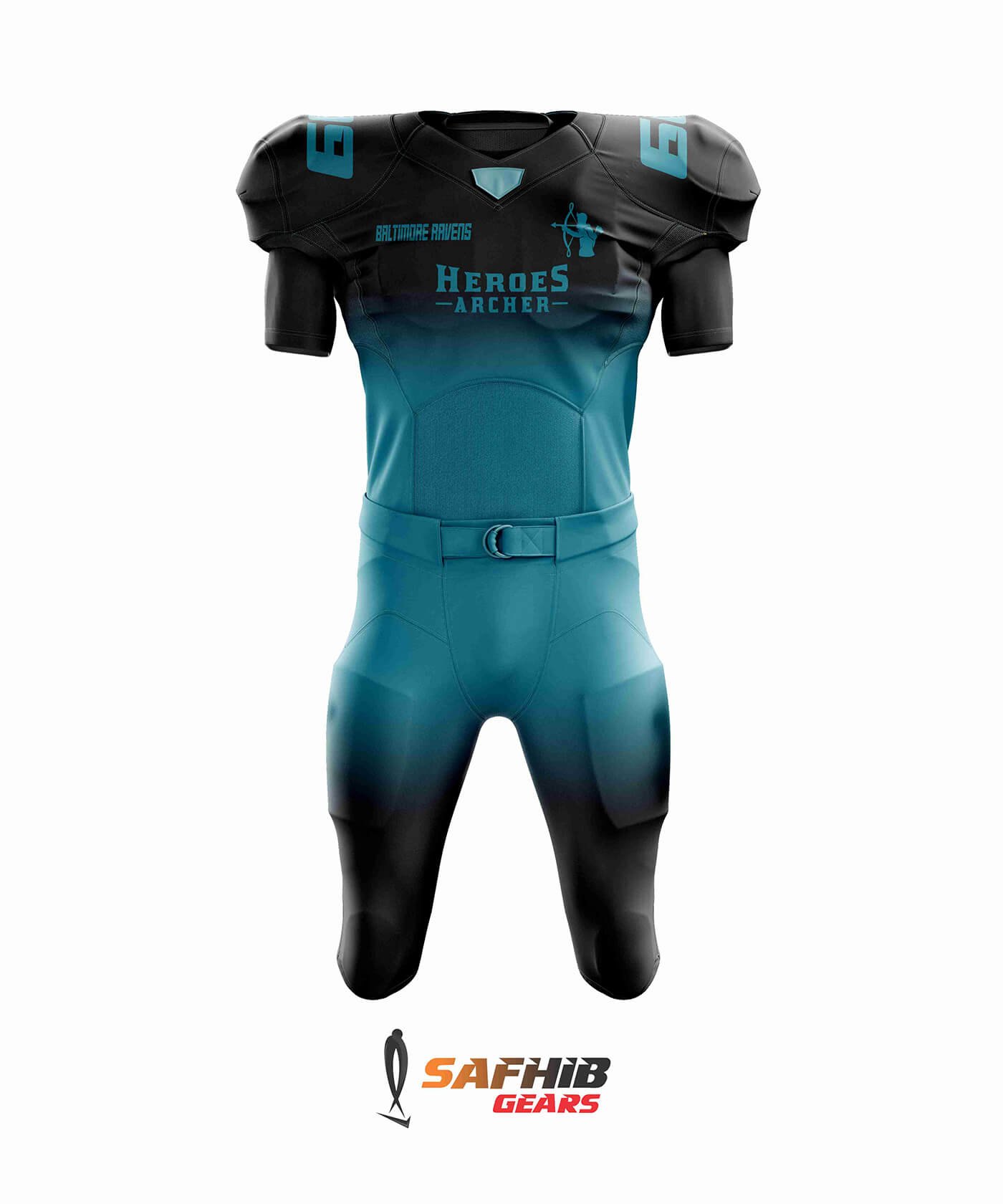 AMERICAN FOOTBALL UNIFORM # FRONT
