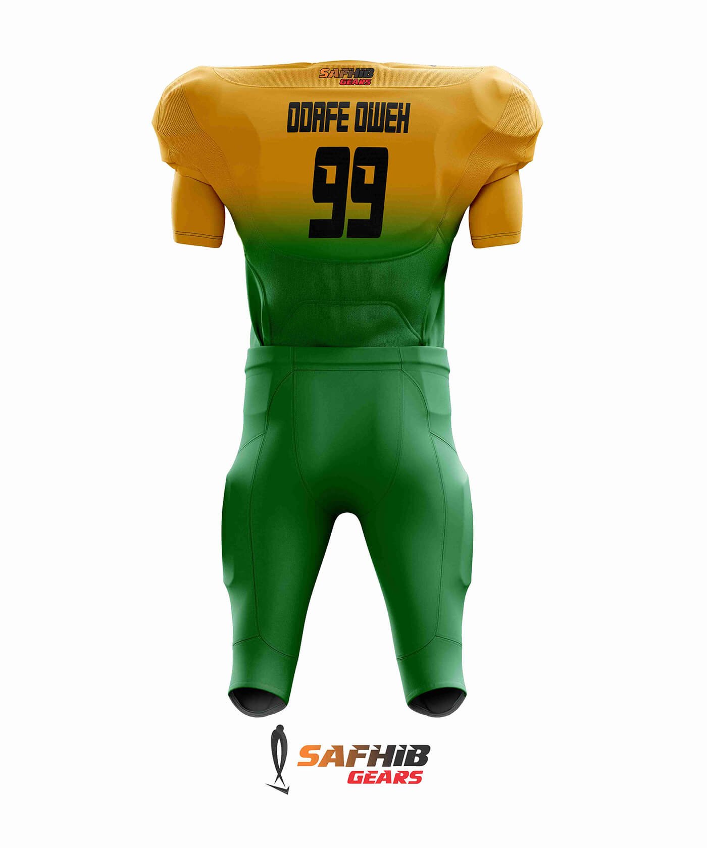 AMERICAN FOOTBALL UNIFORM # BACK